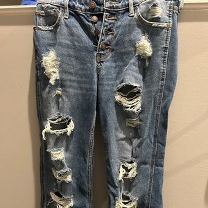 Hollister 0R ripped jeans